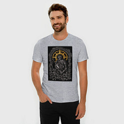 Футболка slim-fit Dark Souls: Warrior, цвет: меланж — фото 2