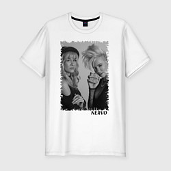 Футболка slim-fit NERVO, цвет: белый