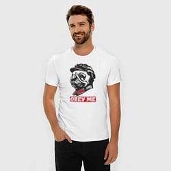 Футболка slim-fit Obey me. Подчиняйся мне!, цвет: белый — фото 2