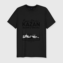 Футболка slim-fit Kazan: Republic of Tatarstan, цвет: черный