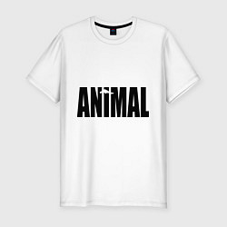 Футболка slim-fit Animal, цвет: белый