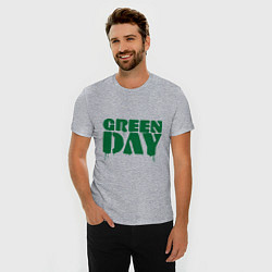 Футболка slim-fit Green Day, цвет: меланж — фото 2