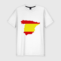 Футболка slim-fit Испания (Spain), цвет: белый