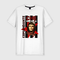 Футболка slim-fit Comandante, цвет: белый