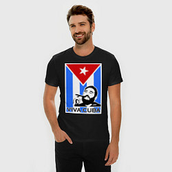 Футболка slim-fit Fidel: Viva, Cuba!, цвет: черный — фото 2