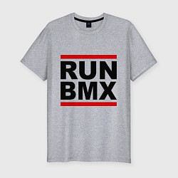 Футболка slim-fit RUN BMX, цвет: меланж