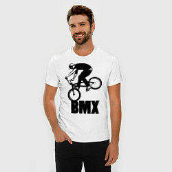 Футболка slim-fit BMX 3, цвет: белый — фото 2