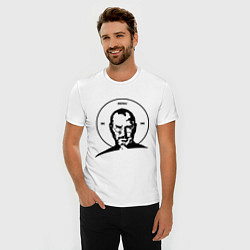 Футболка slim-fit Steve Faith, цвет: белый — фото 2