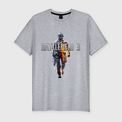 Футболка slim-fit Battlefield 3, цвет: меланж