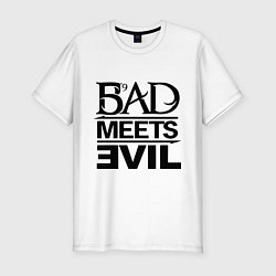 Мужская slim-футболка Bad Meets Evil