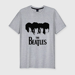 Мужская slim-футболка The Beatles: Faces