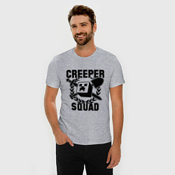 Футболка slim-fit Creeper Squad, цвет: меланж — фото 2