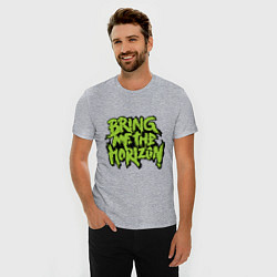 Футболка slim-fit Bring me the horizon, цвет: меланж — фото 2