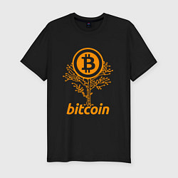 Футболка slim-fit Bitcoin Tree, цвет: черный