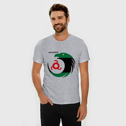 Футболка slim-fit Ingushetia Eagle, цвет: меланж — фото 2