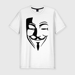 Мужская slim-футболка Vendetta Mask