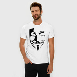 Футболка slim-fit Vendetta Mask, цвет: белый — фото 2