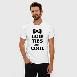 Футболка slim-fit Bow ties are cool, цвет: белый — фото 2