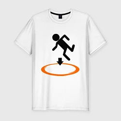 Мужская slim-футболка Portal (Портал)