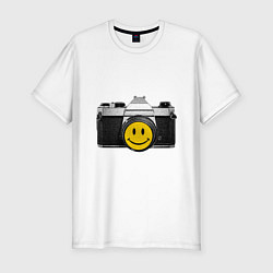 Мужская slim-футболка Фото-smile