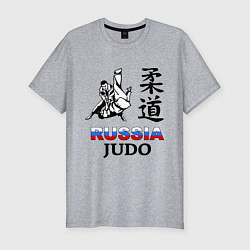 Футболка slim-fit Russia Judo, цвет: меланж