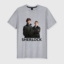 Футболка slim-fit Sherlock, цвет: меланж