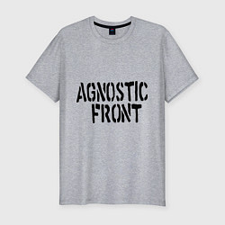 Мужская slim-футболка Agnostic front