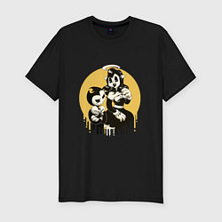 Футболка slim-fit Bendy and the ink machine, цвет: черный