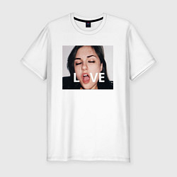 Футболка slim-fit Sasha Grey LOVE, цвет: белый