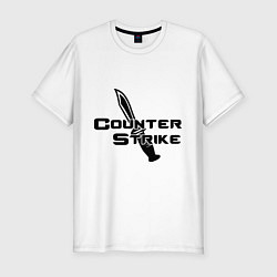 Мужская slim-футболка Counter Strike: Knife