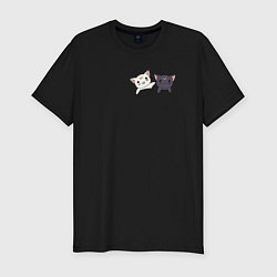 Футболка slim-fit Кисы, цвет: черный