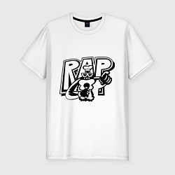 Мужская slim-футболка Rap man