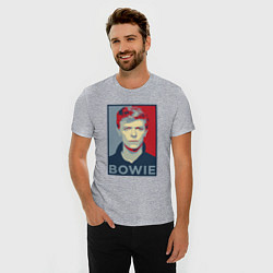 Футболка slim-fit Bowie Poster, цвет: меланж — фото 2