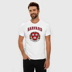 Футболка slim-fit Harvard university, цвет: белый — фото 2