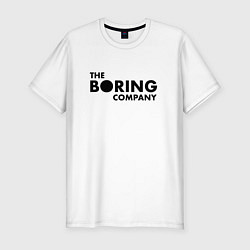 Мужская slim-футболка The boring company