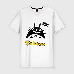 Футболка slim-fit Totoro тоторо, цвет: белый