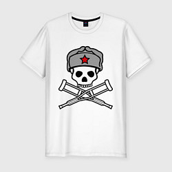 Мужская slim-футболка Jackass (Чудаки) СССР