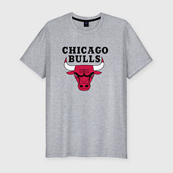 Мужская slim-футболка Chicago Bulls