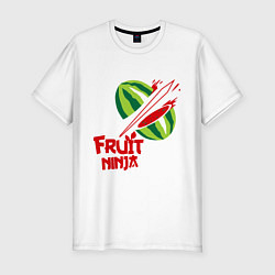 Футболка slim-fit Fruit Ninja, цвет: белый