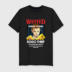 Мужская slim-футболка Wanted: Eggo Thief / 11