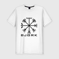 Футболка slim-fit Bjork Rune, цвет: белый