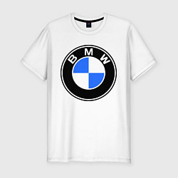 Футболка slim-fit Logo BMW, цвет: белый