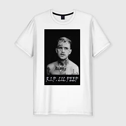 Мужская slim-футболка RIP Lil Peep