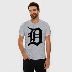 Футболка slim-fit Detroit Tigers, цвет: меланж — фото 2
