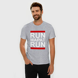 Футболка slim-fit Run Марат Run, цвет: меланж — фото 2