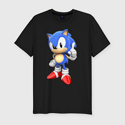 Мужская slim-футболка Classic Sonic