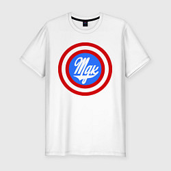 Футболка slim-fit MDK мишень, цвет: белый
