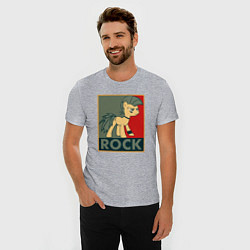 Футболка slim-fit Rock Pony, цвет: меланж — фото 2