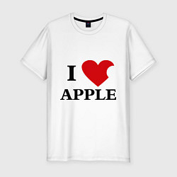 Футболка slim-fit Love Apple, цвет: белый