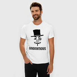 Футболка slim-fit Anonymous, цвет: белый — фото 2